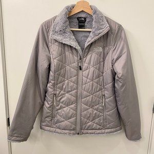 North Face Fleece Lined Thermoball Jacket - Small - Gray